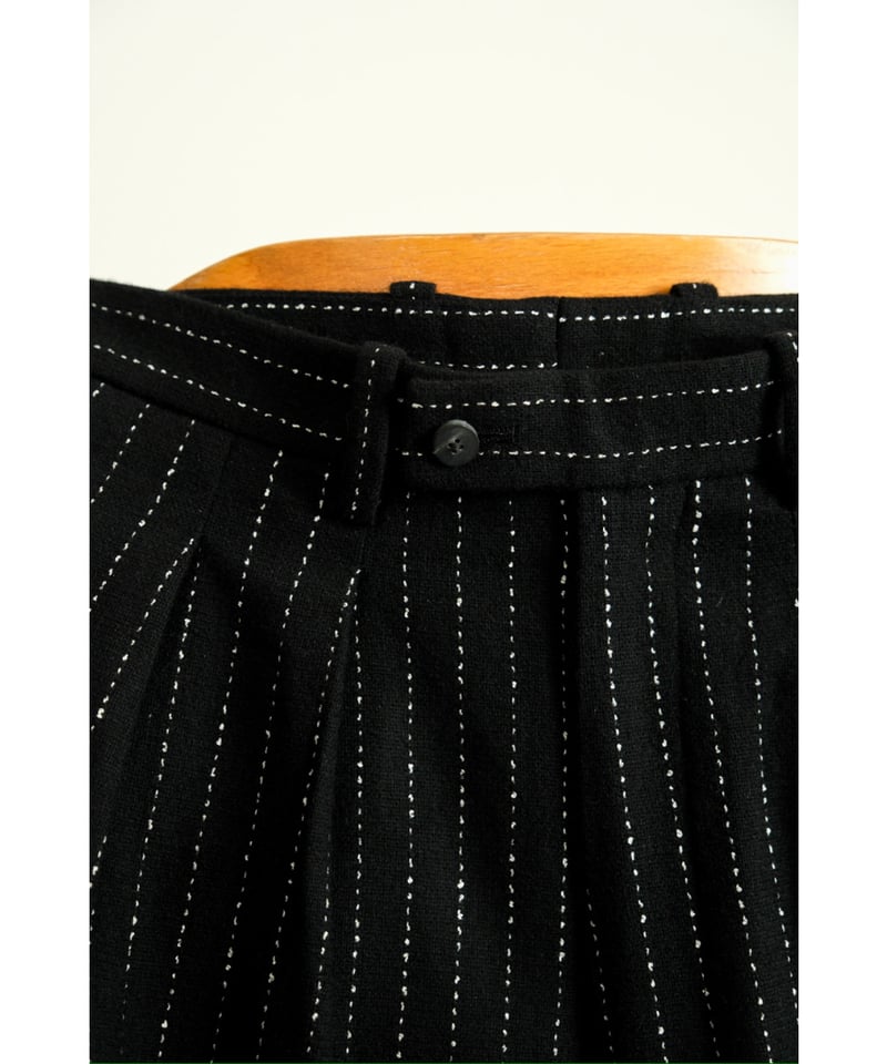 【Ms braque / エムズ ブラック】tucked baggy pants m's braque / Tucked Baggy Pants (Herringbone) | twelve