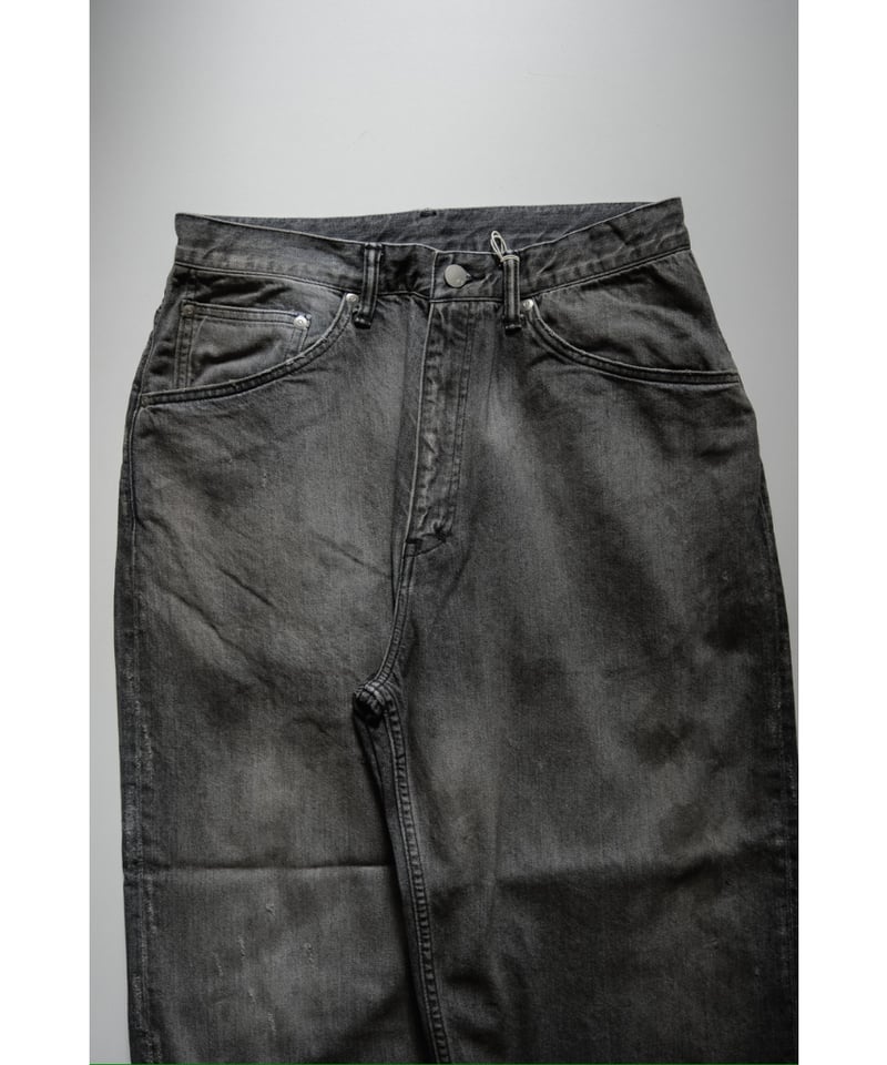 ANCELLM AGING STRAIGHT 5P DENIM PANTS | MusterW