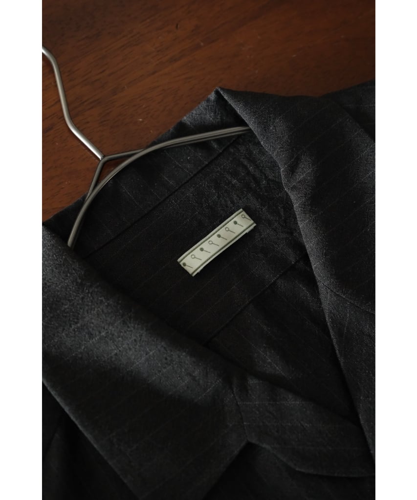 Gorsch Wool Linen Wide Silhouette Open Collar S