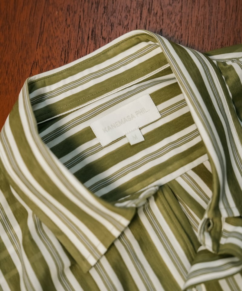 KANEMASA PHIL. 46G Atmosphere Stripe L/S Shirt 