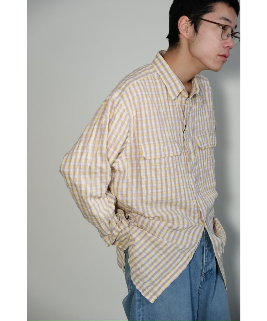 BISOWN] CHECK G.I.SHIRTS / RED CHECK | Pay ID