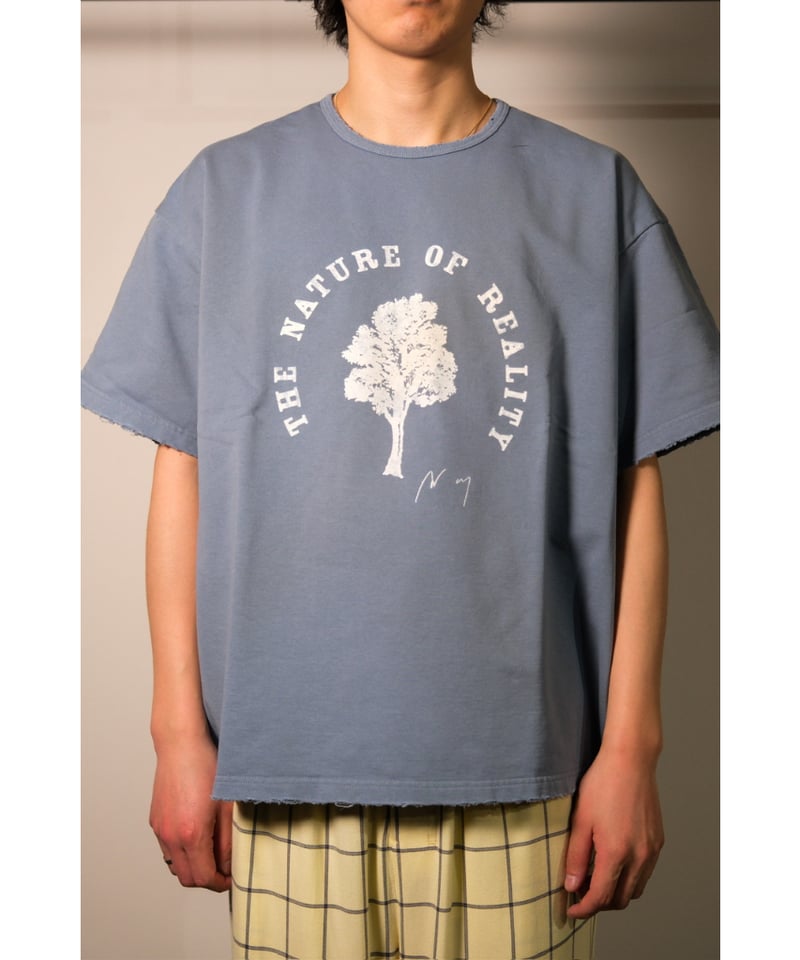 ancellm DAMAGE AGING T-SHIRT Sax サイズ2 ANCELLM - DAMAGE AGING T-SHIRT/SAX | NapsNote
