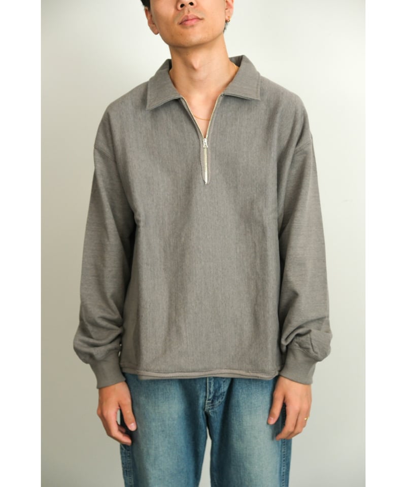 ULTERIOR FADED SILKY TERRY RW HALF ZIP P/O | Mu