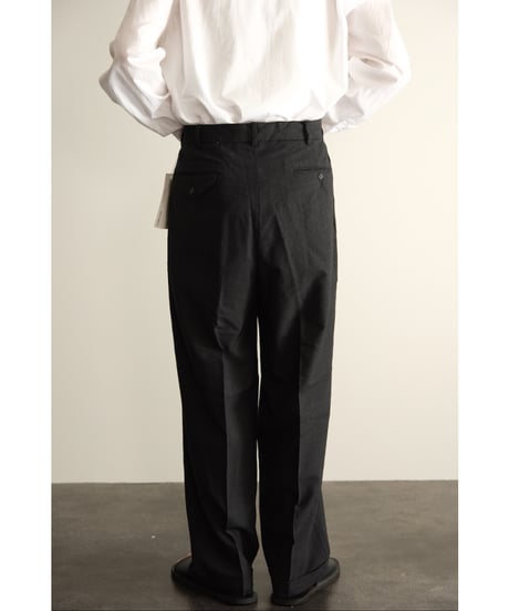 USED Wool Tuck Trousers