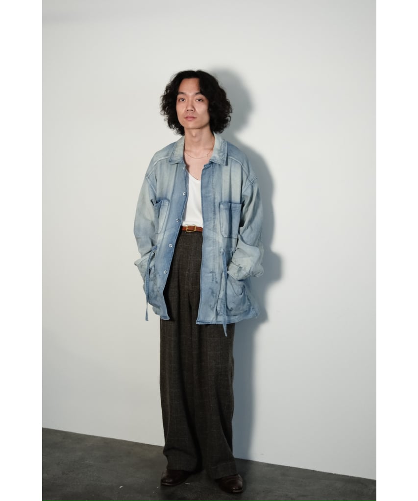 ANCELLM アンセルム AGING DENIM SHIRT JACKET 2 ANCELLM AGING DENIM SHIRT JACKET | MusterWerk Sud.