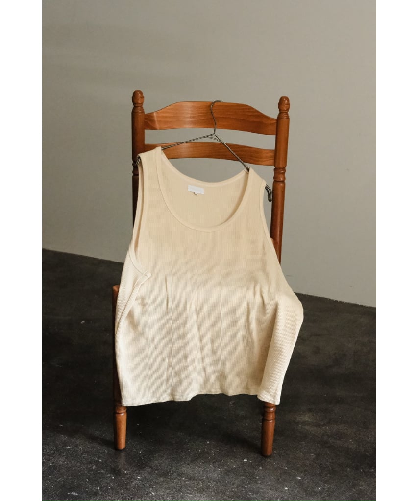 【KANEMASA PHIL. 】Waffle Tank Top（ECRU） KANEMASA PHIL. 