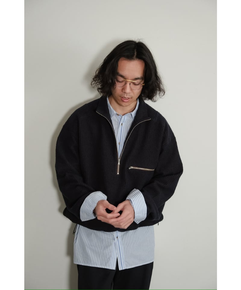 ANCELLM アンセルム PANAMA COLLAR LESS JACKET PANAMA COLLAR LESS SHIRT JACKET(OFF WHITE) – ANCELLM