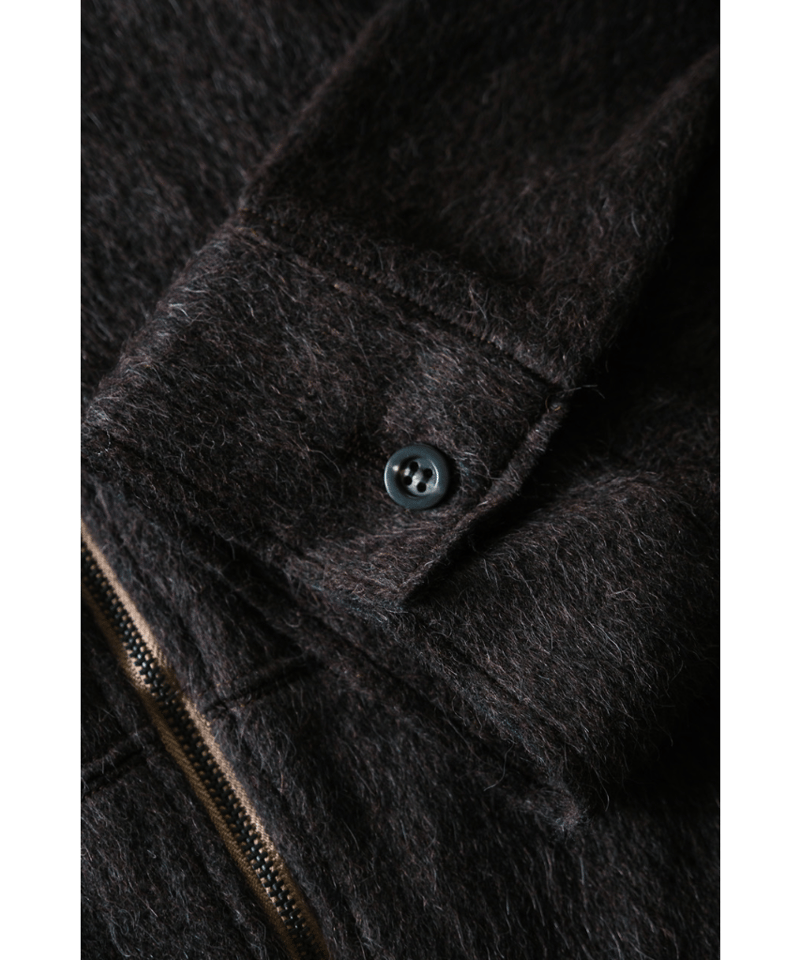 ANCELLM SHAGGY ZIP UP SHIRT | MusterWerk Sud.