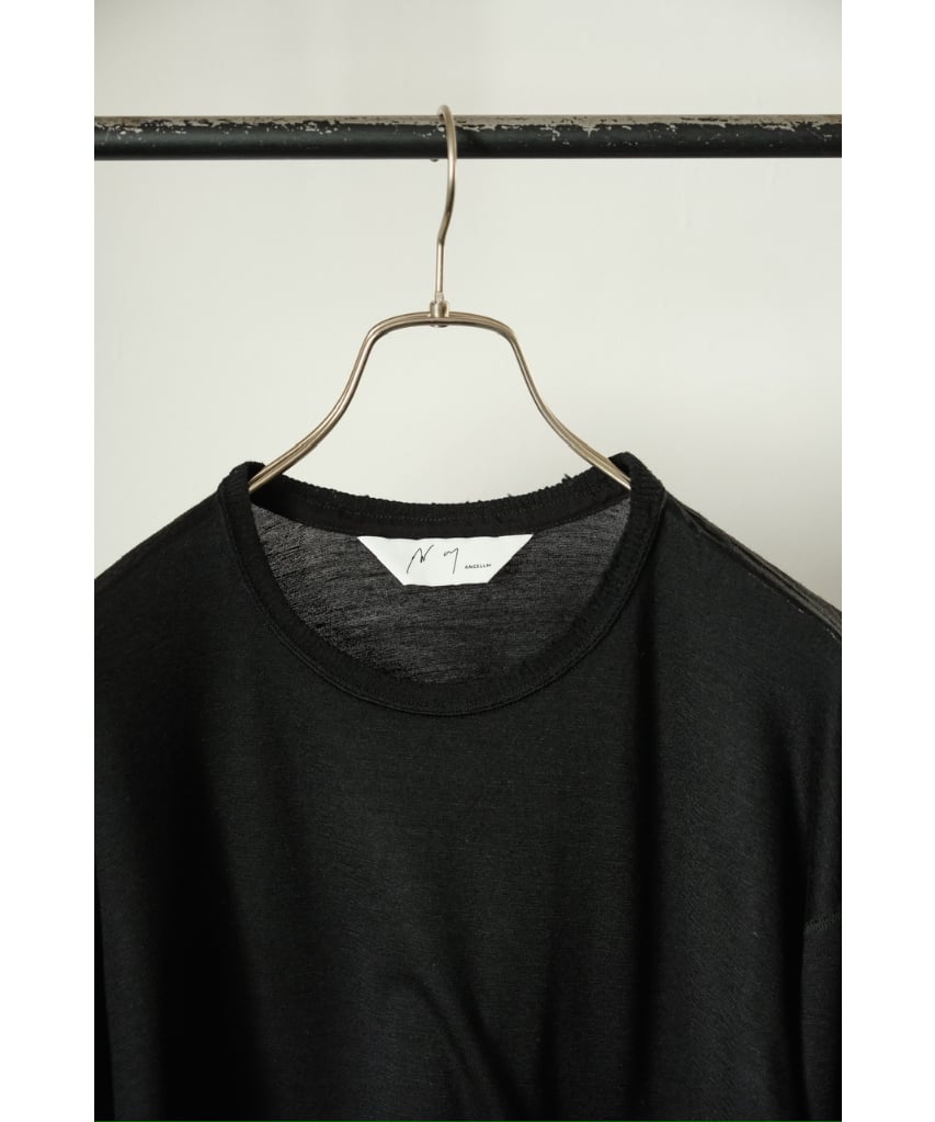 ANCELLM DAMAGE WOOL CREW LS T-SHIRT | MusterWer