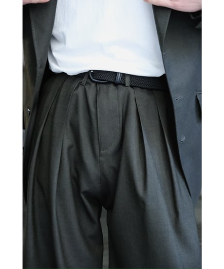 DECHAMPS DOUBLE PLEATED PANTS