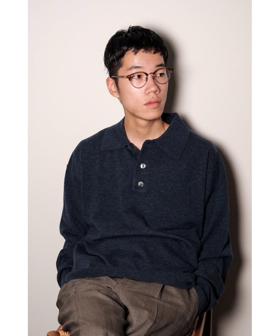 新品未使用 nakedgauge 80POLO JUMPER サイズ2 nakedgauge CLASSIC WOOL YARN 