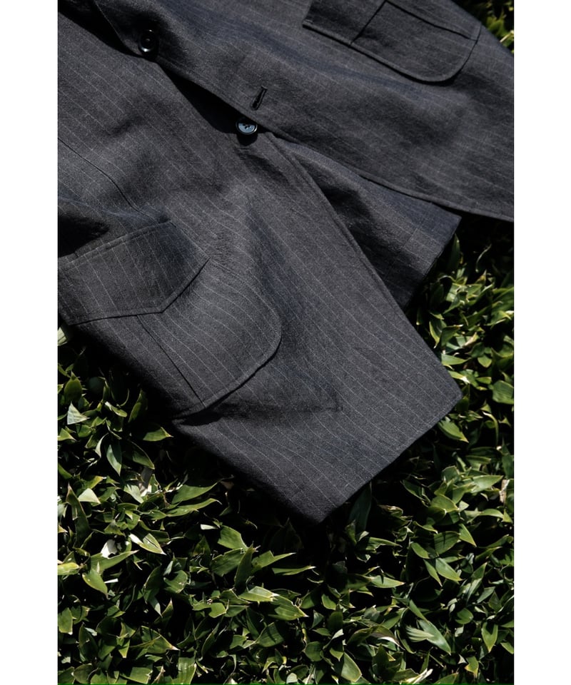 スーツ Gorsch the merrycoachman / SERGE WOOL 2 Gorsch the merry coachman Wool Linen 2 Tuck Wid