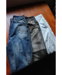 ANCELLM AGING BLACK DENIM STRAIGHT 5P PANTS | M ANCELLM AGING BLACK DENIM STRAIGHT 5P PANTS | M