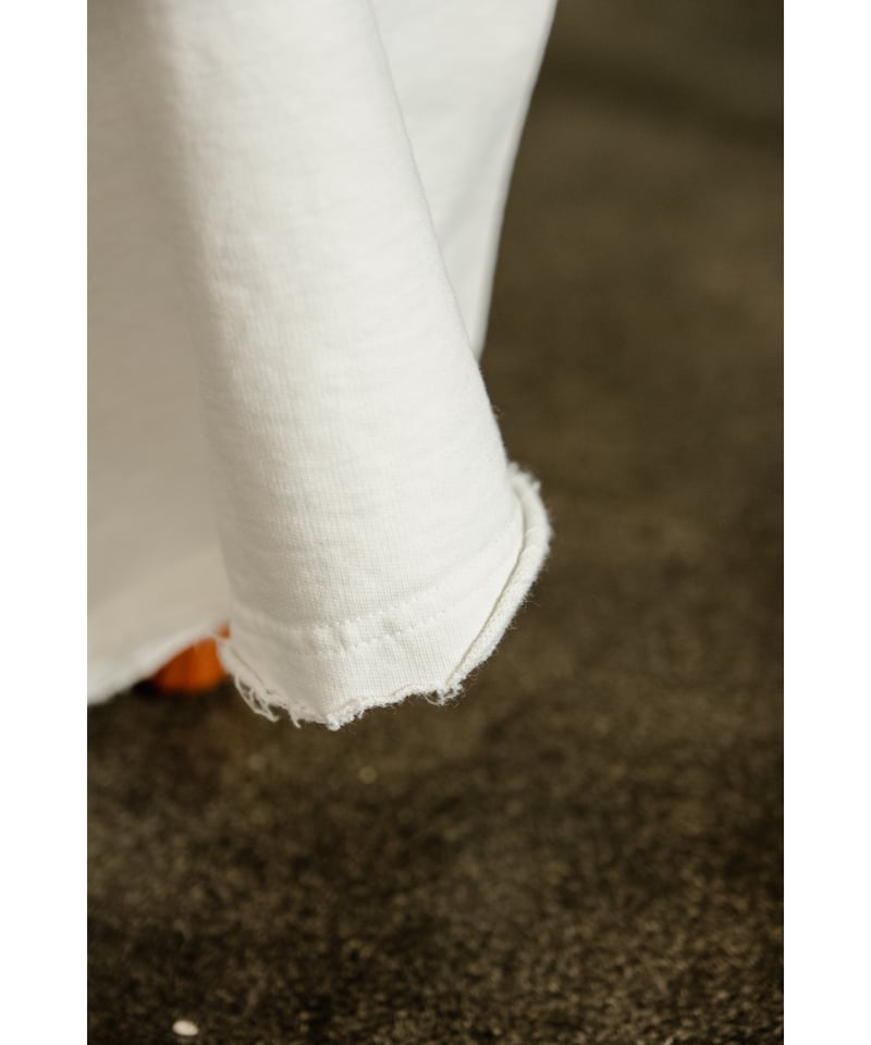 トップス ANCELLM SLEEVELESS AGING T-SHIRT/WHITE ANCELLM - SLEEVELESS AGING T-SHIRT/WHITE | NapsNote