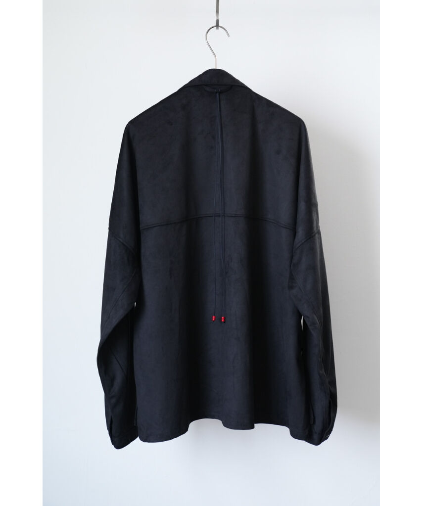 ANCELLM アンセルムVEGAN LEATHER SKIPPER SHIRT ANCELLM - VEGAN LEATHER SKIPPER SHIRT/BLACK | NapsNote