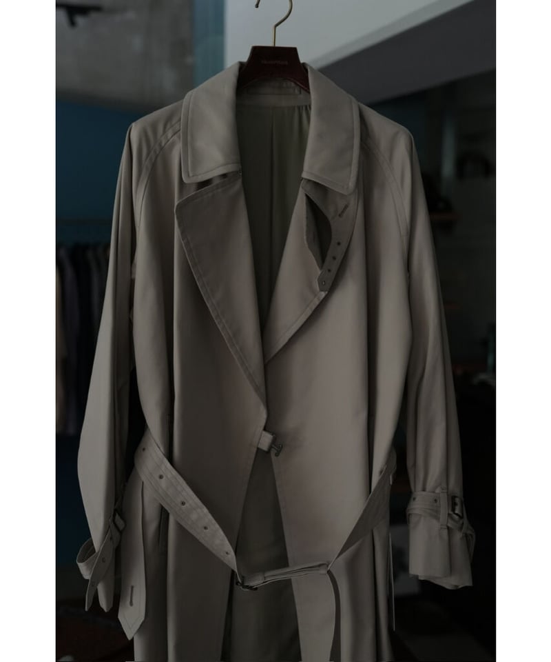 blurhms Gabardine Double Belt Trench Coat | Mus...