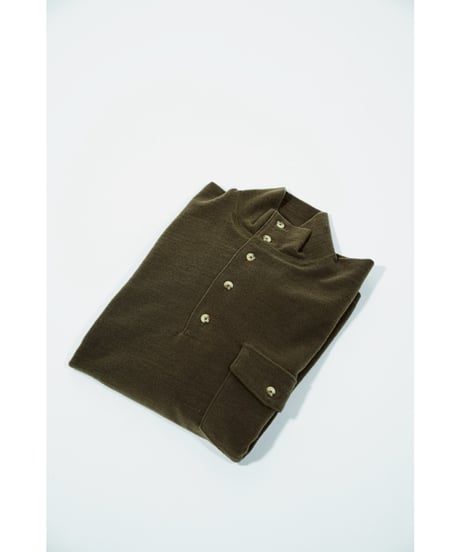 YE OLDE & NEW MAN RANDONNEUR MOCK POLO SHIRT(LIGHT BOA)