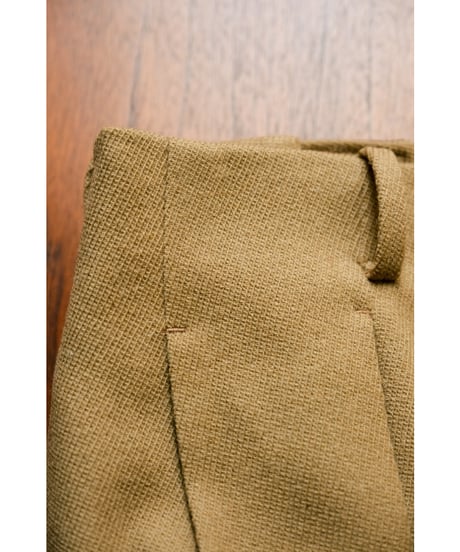 Gorsch "Limited" Vintage Serge Wool 2 Tuck Wide Trouser