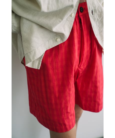BISOWN "Exclusive" COTTON HIDDEN CHECK EASY SHORTS