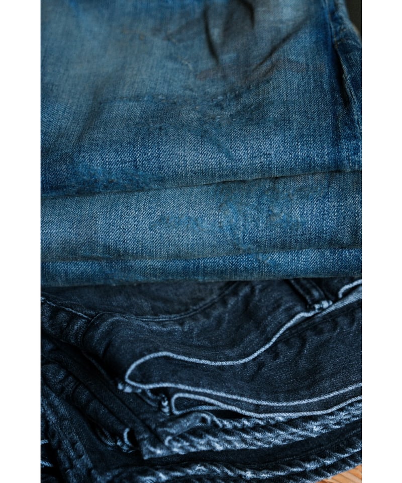 ANCELLM REMAKE TAPERED 5P DENIM ANCELLM - REMAKE SELVEDGE TAPERED 5P DENIM PANTS | HBX