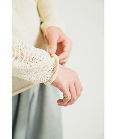 obafer "Exclusive" 和紙 V Neck Pullover