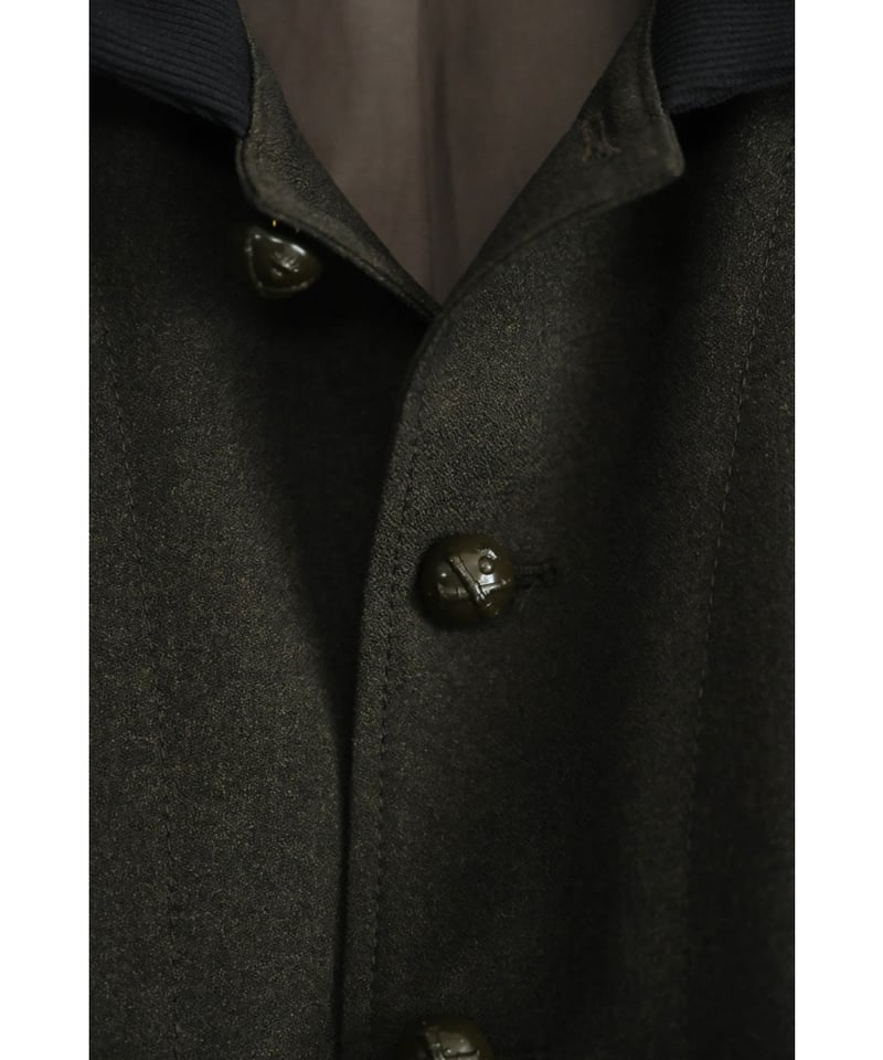 トップス m's braque OPEN COLLAR SHIRT JACKET open collar shirt jacket full lining / tweed / beige cneck |