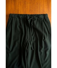 ULTERIOR SUPER FINE WOOL CHECKED DRAWSTRING PANTS