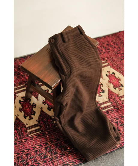 Gorsch the merry coachman Round York Wide Ridge Wool Trousers