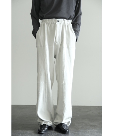 ANCELLM SWITCHING SMOOTH KNIT PANTS