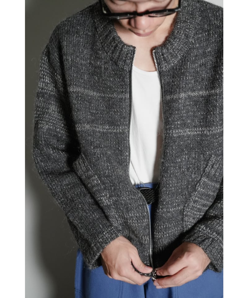 トップス 24AW ENCOMING KNITTED TWO POCKET BLOUSON ENCOMING KNITTED TWO POCKET BLOUSON | MusterWer