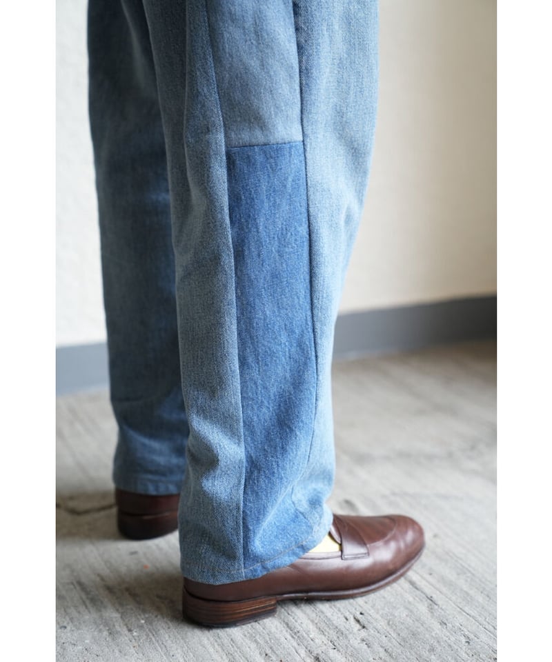 SEEALL RECONSTRUCTED BELTED BUGGY JEANS | Muste