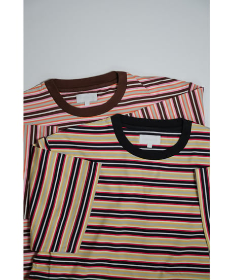 KANEMASA PHIL. 36G Multi Border S/S Tee