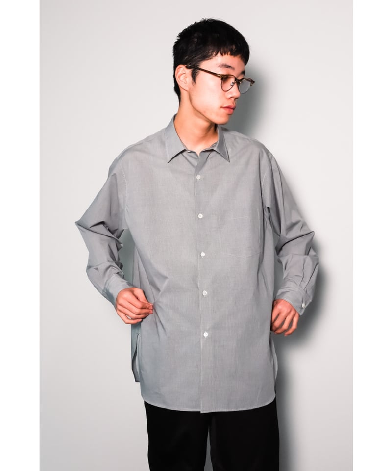 トップス ULTERIOR MICRO GRAPH CHECK POPLIN SHIRT ULTERIOR MICRO GRAPH CHECK POPLIN SHIRT | Muste