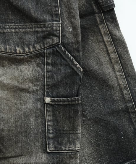 ANCELLM DENIM PAINTER SHORTS