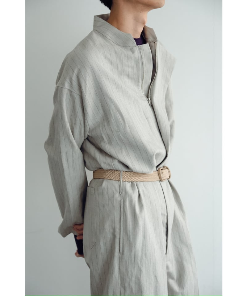 m's braque ASYMMETRIC ONE-SIDE LAPEL JUMP SUIT