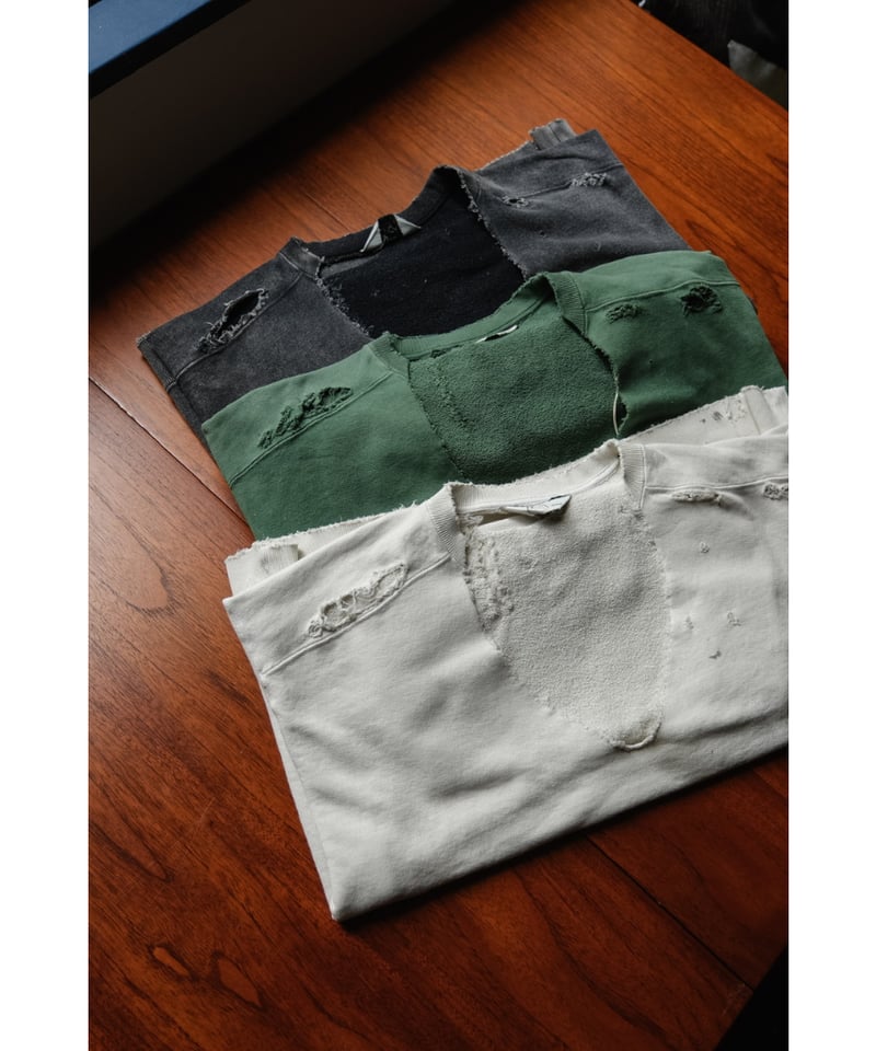 ANCELLM 25SS HARD CRASH SWEAT SHIRT サイズ2 ANCELLM 25SS HARD CRASH SWEAT SHIRT サイズ2 ANCELLM 25SS