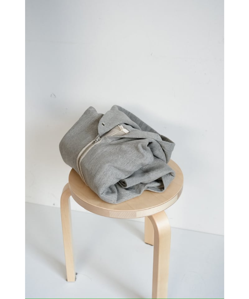 ULTERIOR FADED SILKY TERRY RW ZIP UP PARKA | Mu