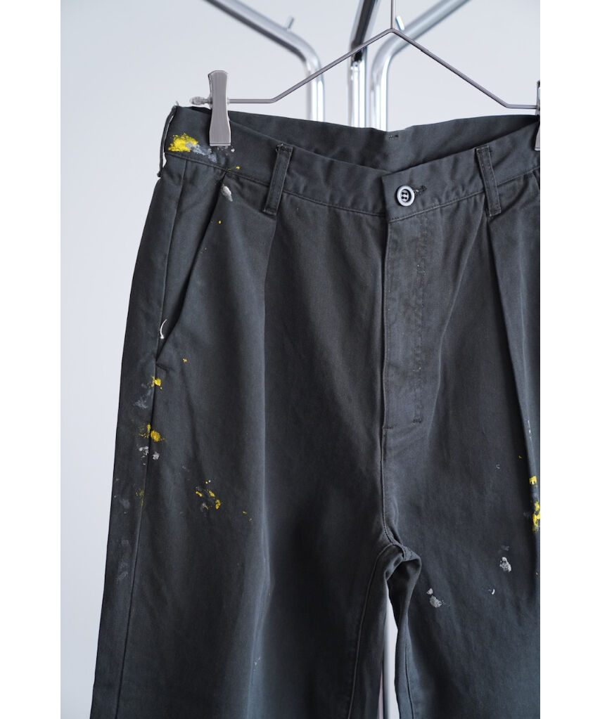 ANCELLM - PAINT CHINO TROUSERS/BLACK | NapsNote
