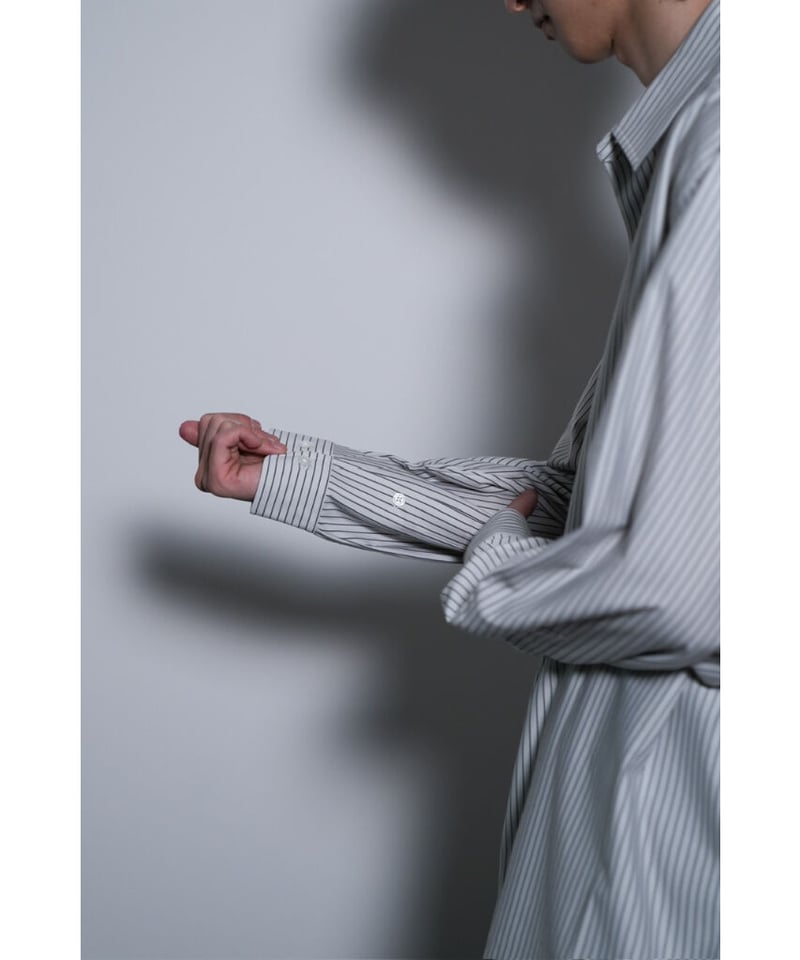 KANEMASA PHIL. Pencil Stripe Dress Jersey Shirt KANEMASA PHIL. Pencil Stripe Dress Jersey Shirt