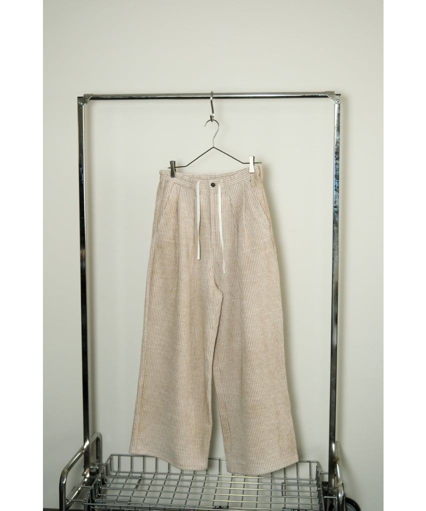 ANCELLM CUT STRIPE EASY SLACKS | MusterWerk Sud.