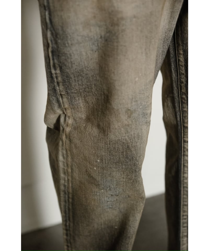 ANCELLM USED STRAIGHT 5P DENIM PANTS | MusterWe