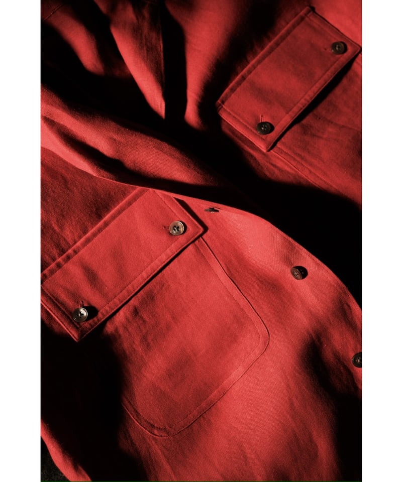 ULTERIOR L/R TWILL OPEN COLLAR SHIRT | MusterWe ULTERIOR L/R TWILL OPEN COLLAR SHIRT | MusterWe