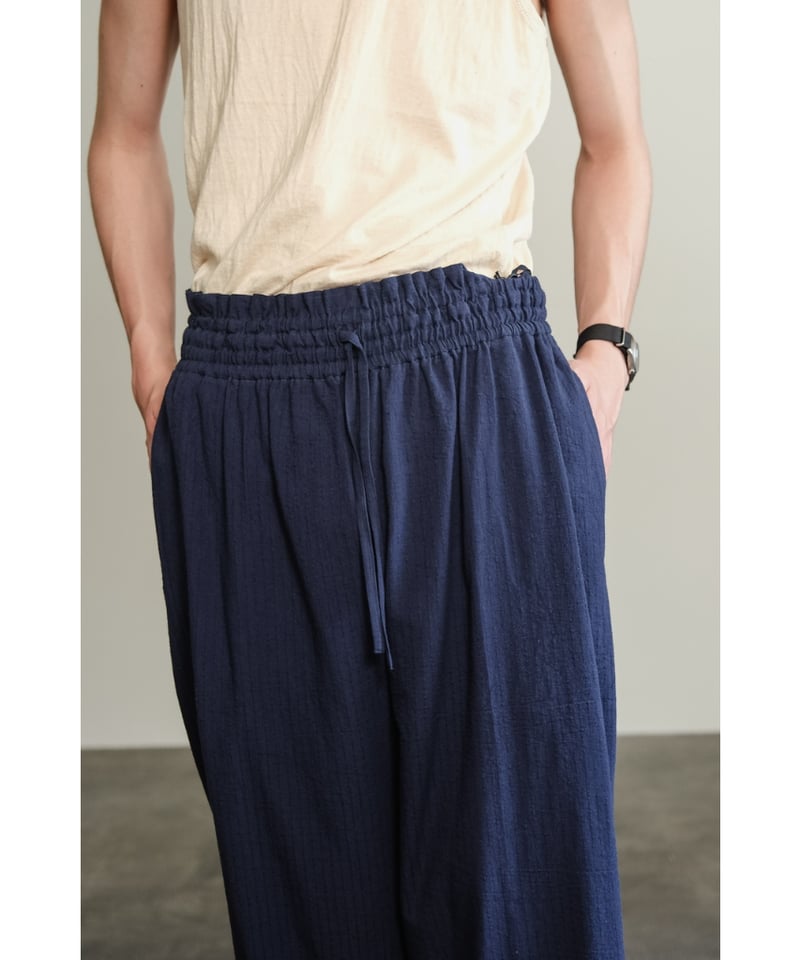 POSTELEGANT Cotton Linen Stripe Wide Trouser | POSTELEGANT Cotton Linen Stripe Wide Trouser |