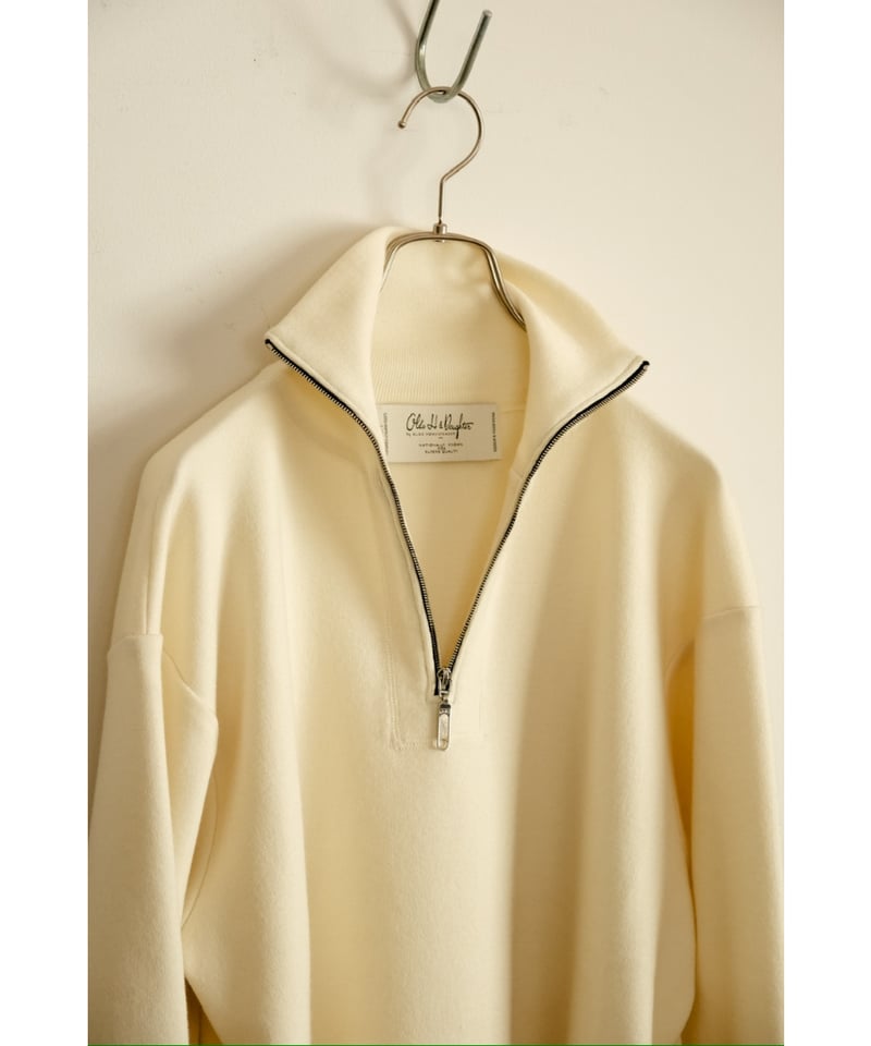 Olde H & Daughter WOOL KNIT TRACK HALF ZIP | Mu