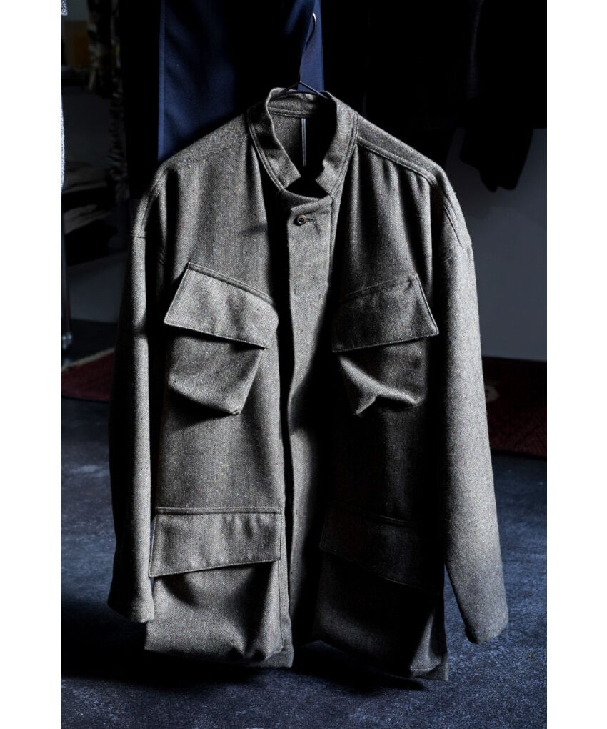 25SS新品／半額【m's braque】S2B NORFOLK JACKET m's braque S2B NORFOLK JACKET-unisex/MOCHA STRIPE - trunk