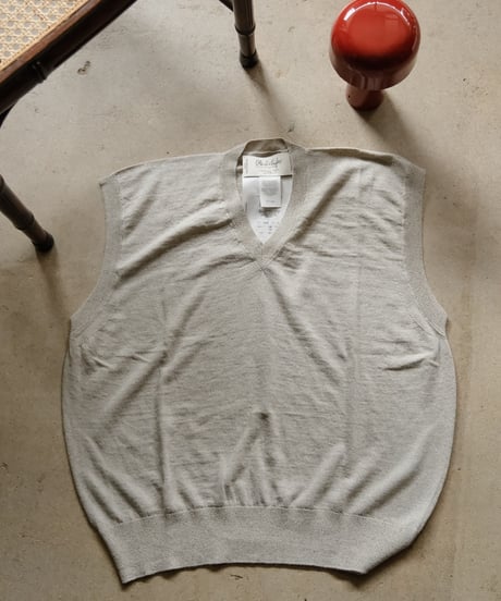 Olde H & Daughter LINEN / SILK PLAIN STITCH V NECK N/S