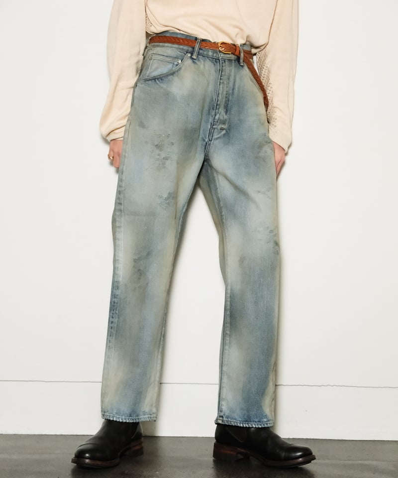 ☆美品☆ANCELLM USEDSTRAIGHT 5P DENIM PANTS ANCELLM USED STRAIGHT 5P DENIM PANTS | MusterWe