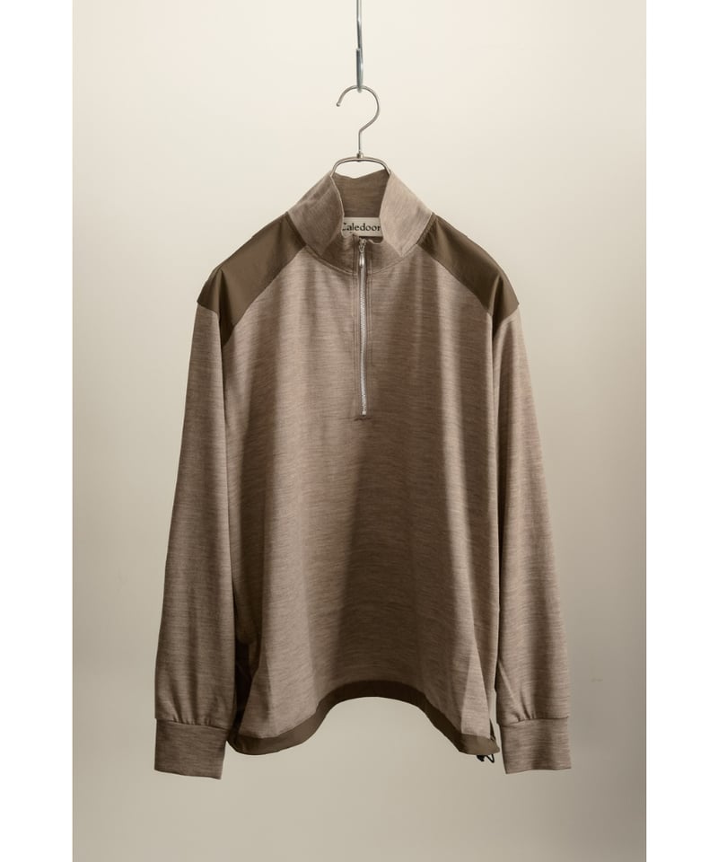 トップス Caledoor LIGHT MERINO WOOL HALF ZIP Light Merino Wool Half Zip Sweater