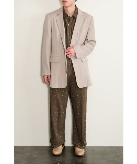 KANEMASA PHIL. "Exclusive" 36G Linen Sucker Flower Jumpsuit