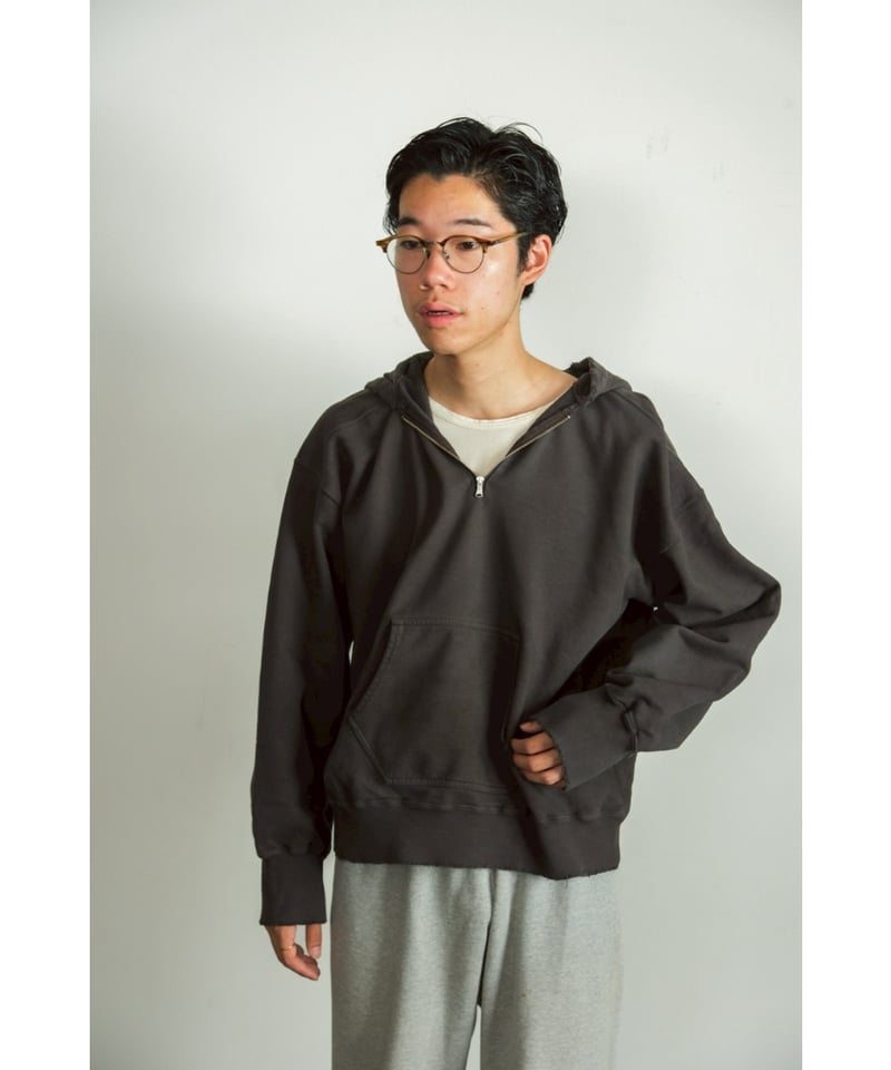 m　ence❁half zip sweat shirt ANCELLM HALF ZIP HOODIE | MusterWerk Sud.